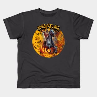 Riding Into Hell Kids T-Shirt